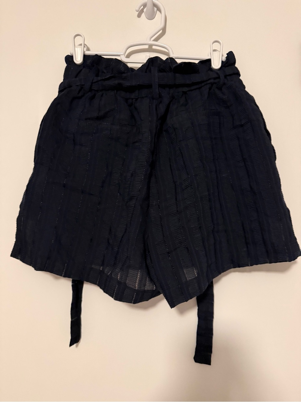 Vici High-Waist Paperbag Shorts with Tie